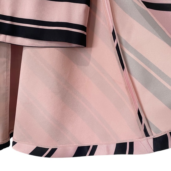 Halston Heritage Women's Hi-lo Printed Structured Skirt sz 2 - Picture 7 of 14